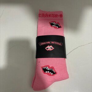 Chrome Heart Socks | Pink/Black | Brand New